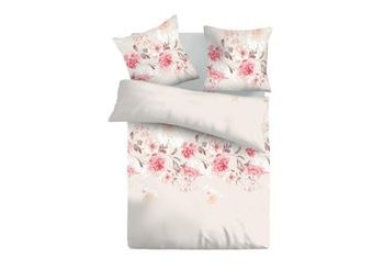 Klasické posteľné bavlnené obliečky TANEA ružová 140x200, 70x90 cm