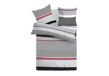 Klasické posteľné bavlnené obliečky GRID šedé 140x200, 70x90 cm