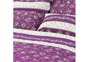 Bavlnené obliečky purple (LS199)