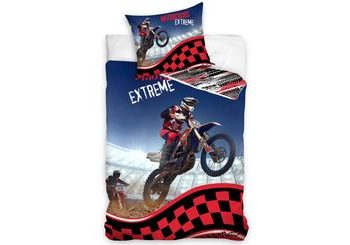 Bavlnené obliečky 140x200, 70x90 cm - Motocross Extreme