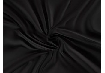 Szatén lepedő (140 x 200 cm) - fekete