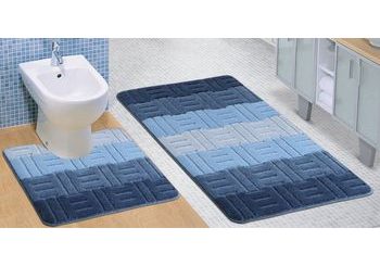 Kúpeľňová a WC predložka Tarma modrá