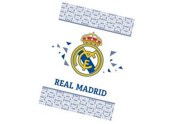 Dětská deka 110x140 cm - Real Madrid (White)