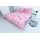 Mikroplüss ágyneműhuzat 140x200 cm, 70x90 cm - Flower rózsaszín