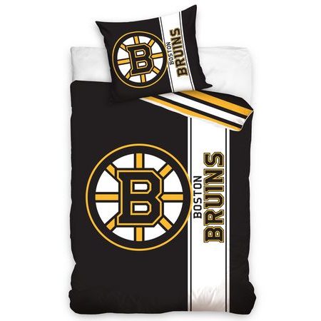 Bavlnené obliečky s 3D fototlačou 140x200, 70x90 cm - Boston Bruins Belt