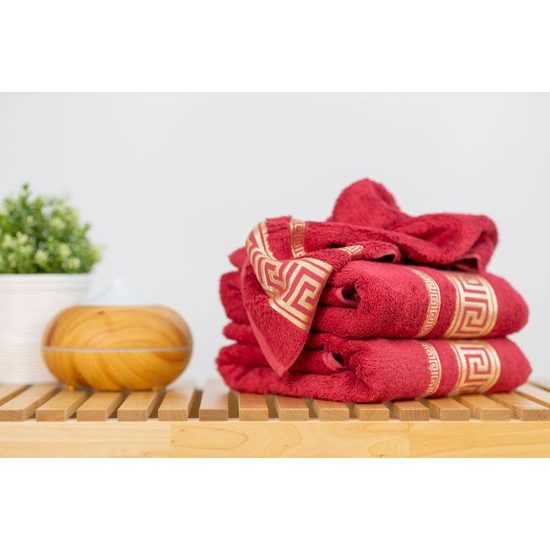 Bambusový ručník a osuška ROME - Bordó