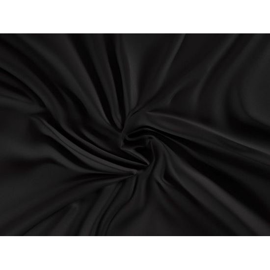 Saténové prostěradlo (200 x 200 cm) - Černá