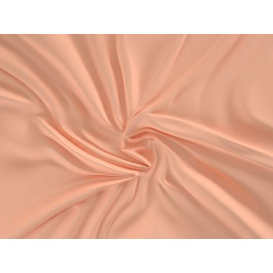 Saténové prostěradlo (140 x 200 cm) - Lososová