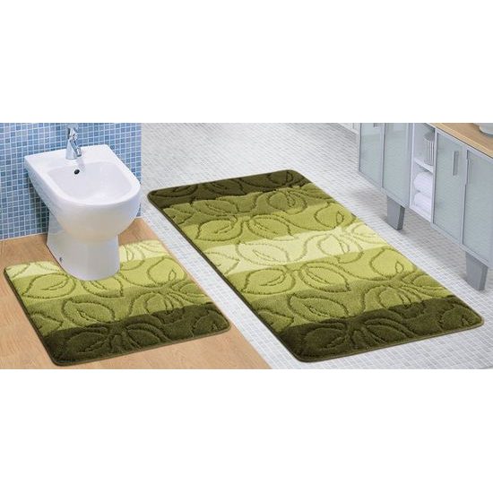 Fürdőszobai és WC alátét hárs zöld