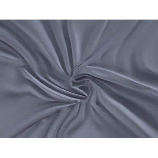 Saténové prostěradlo (90 x 200 cm) - Tmavě šedá