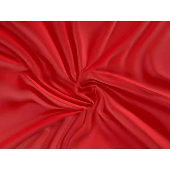 Szatén lepedő (160 x 200 cm) - piros