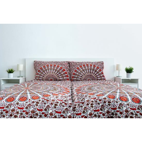 Microdream PREMIUM ágyneműhuzat (140x200+70x90) - Téglaszínű mandala