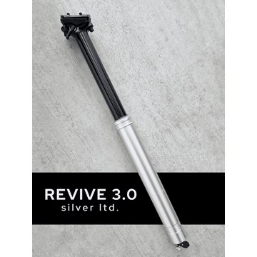 Sedlovka BIKEYOKE REVIVE 3.0 Silver Ltd ↕185mm Ø31.6mm bez páčky