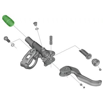 Krytka šroubu brzdové páčky Shimano BL-M9100