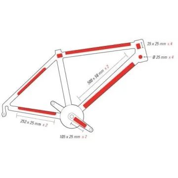 Zefal polep rámu Skin Armor L sada