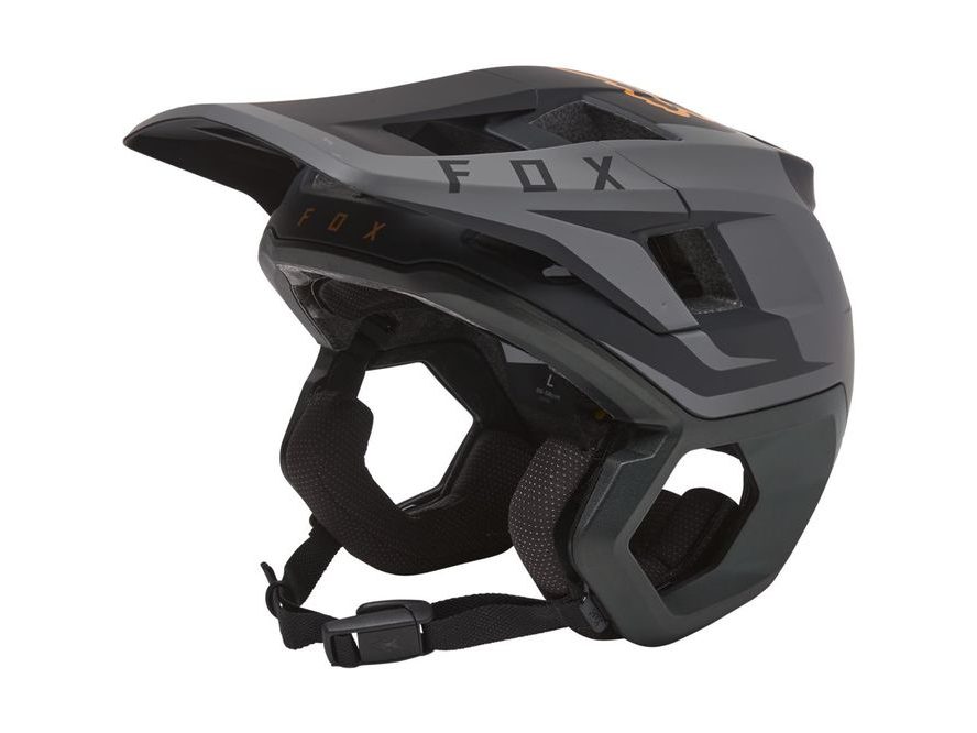 Přilba Fox Dropframe PRO (Black/Gold)