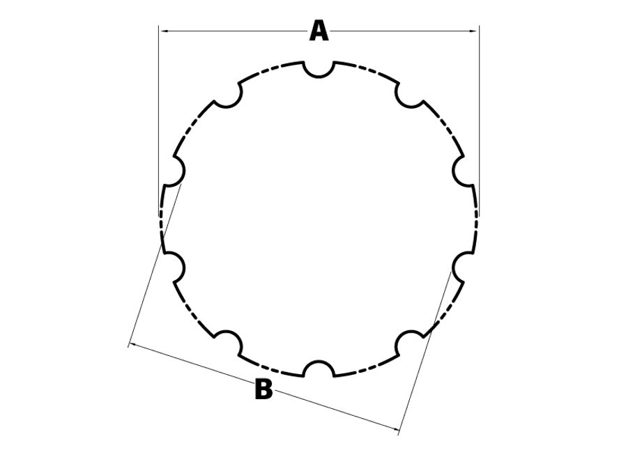 Klíč Abbey Tools Bottom Bracket Socket - BSA30-12