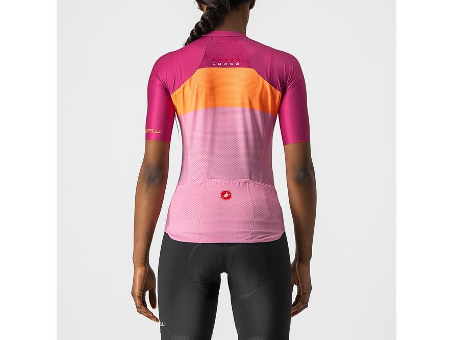 Dámský dres Castelli Aero pro (pink/coral flash)