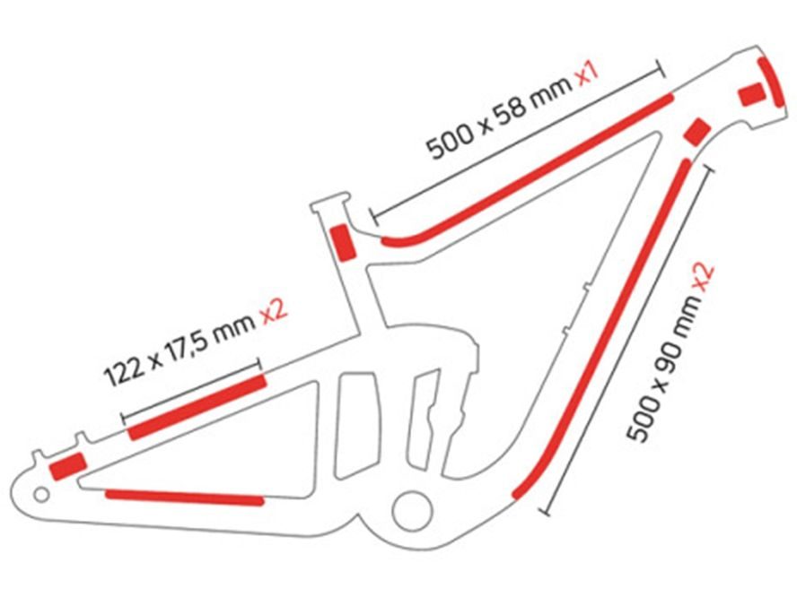 Zefal polep rámu Skin Armor XL sada