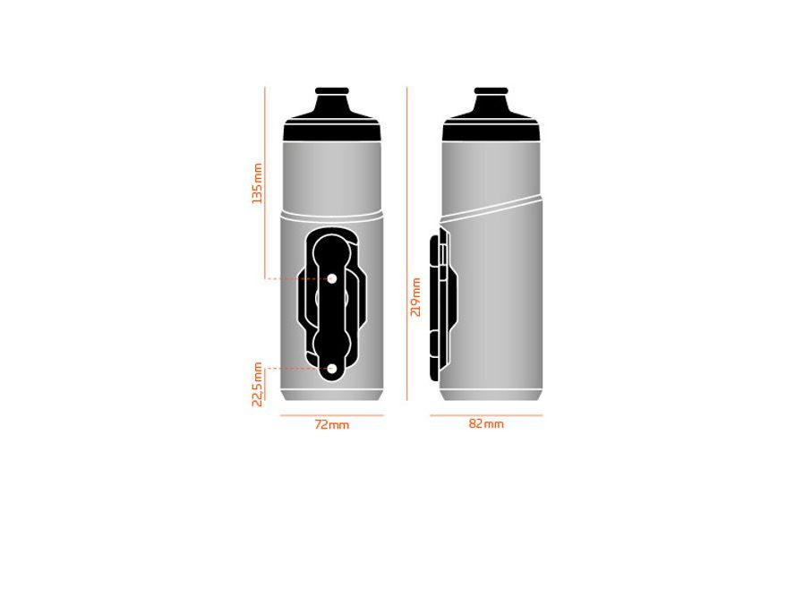 Lahev Fidlock Twist set 600ml (čirá)