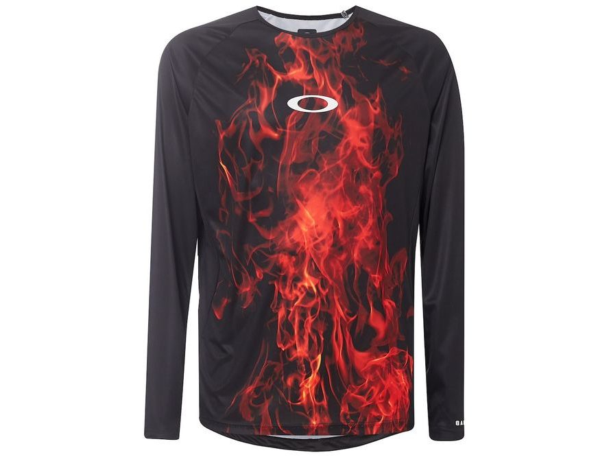 Dres Oakley MTB LS Flames