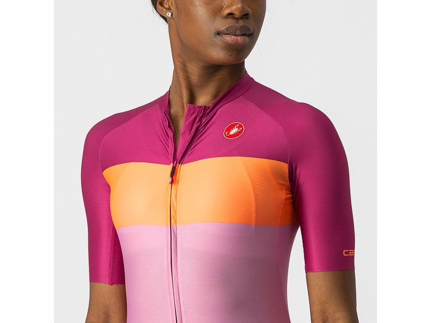 Dámský dres Castelli Aero pro (pink/coral flash)