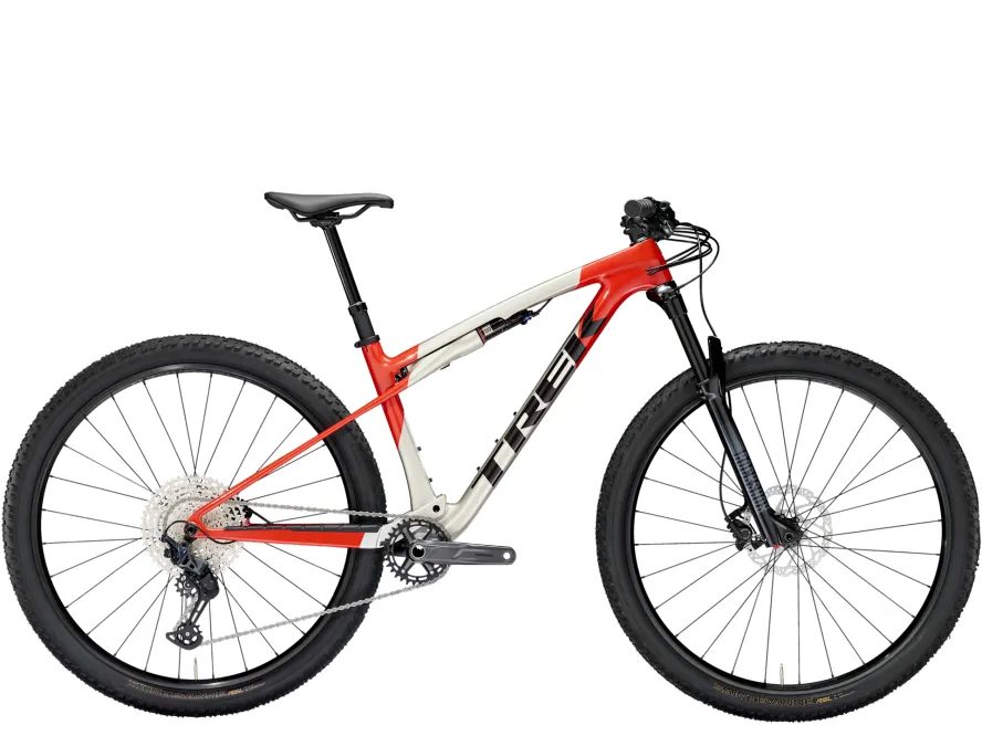 Trek Supercaliber 9.6 Gen 2 (Lunar Silver/Lava Red)