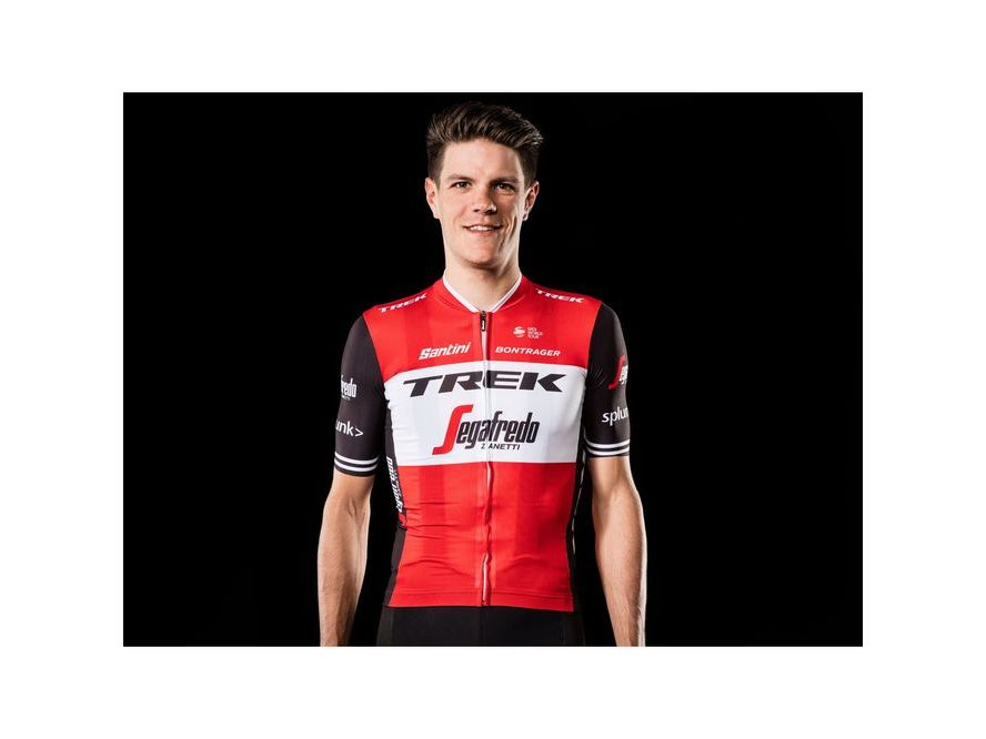 Dres Trek/Segafredo Replica (červená/bílá)