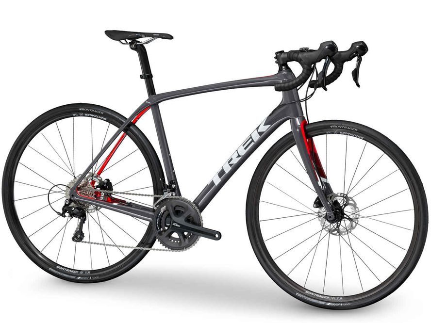 Trek Domane SL 5 Disc (šedá/červená) 2018