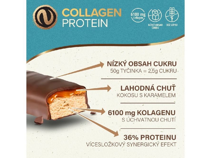 Proteinová tyčinka s kolagenem 50g NUPREME