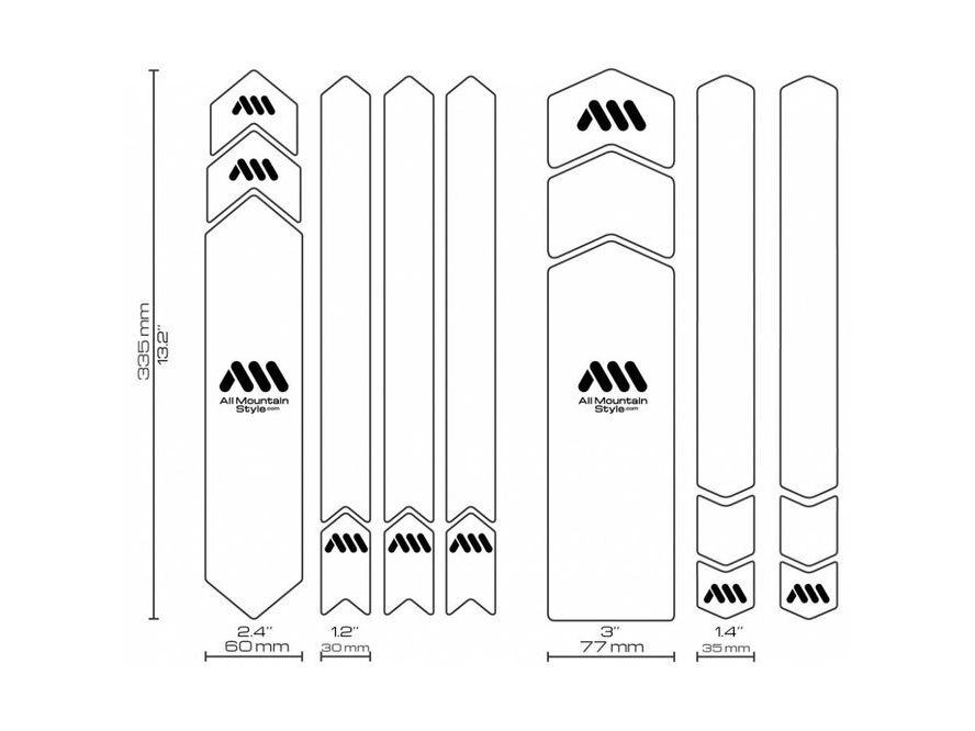 AMS polep rámu XXL Clear/Silver