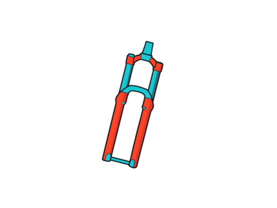 RideWrap Tailored polep vidlice (lesklý)