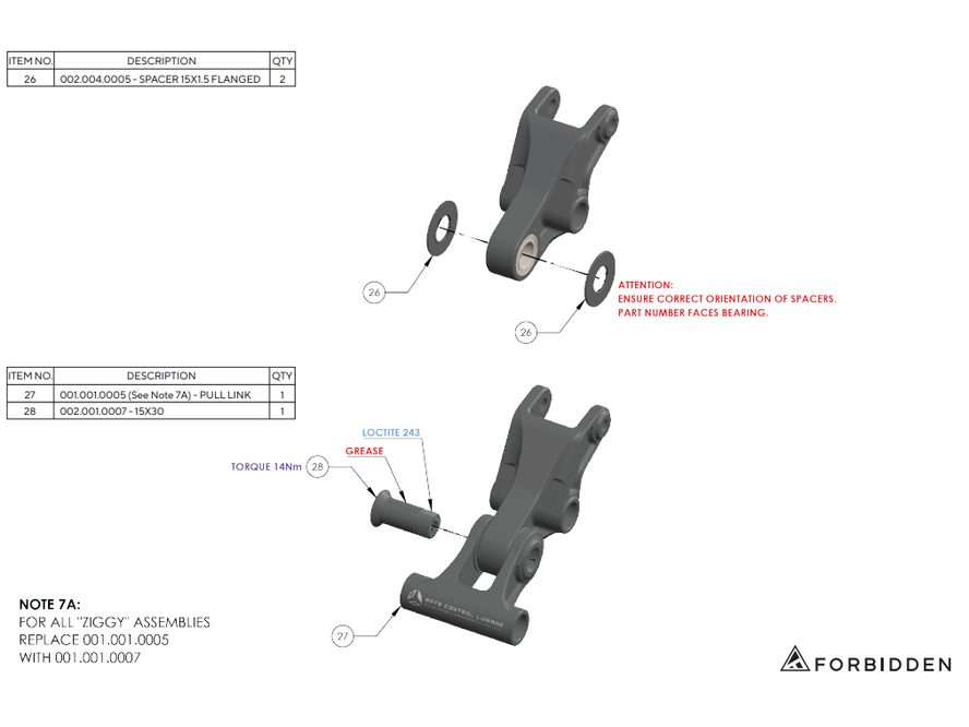 Šroub Forbidden 002.001.0007