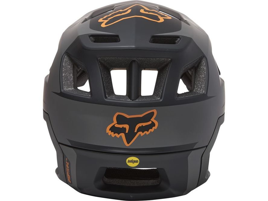 Přilba Fox Dropframe PRO (Black/Gold)