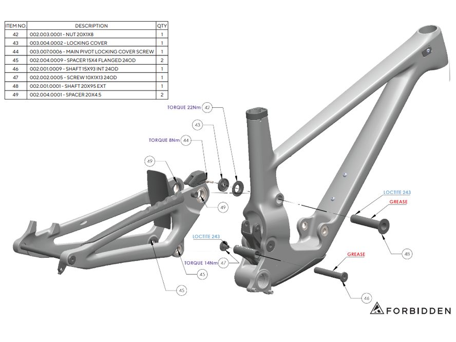 Šroub Forbidden 003.007.0006