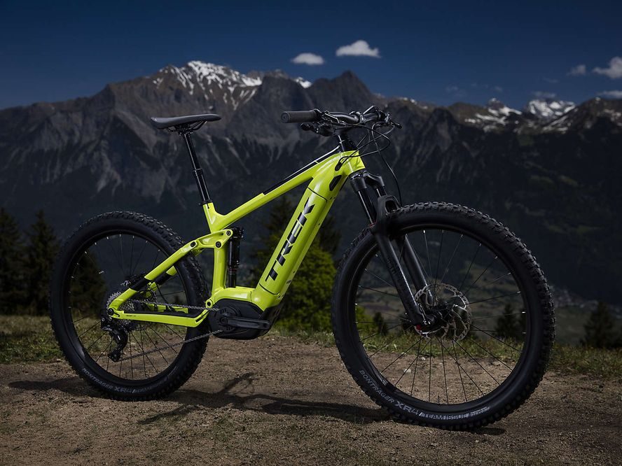 Trek Powerfly 7 FS Plus 2019 (zelená) Testbike