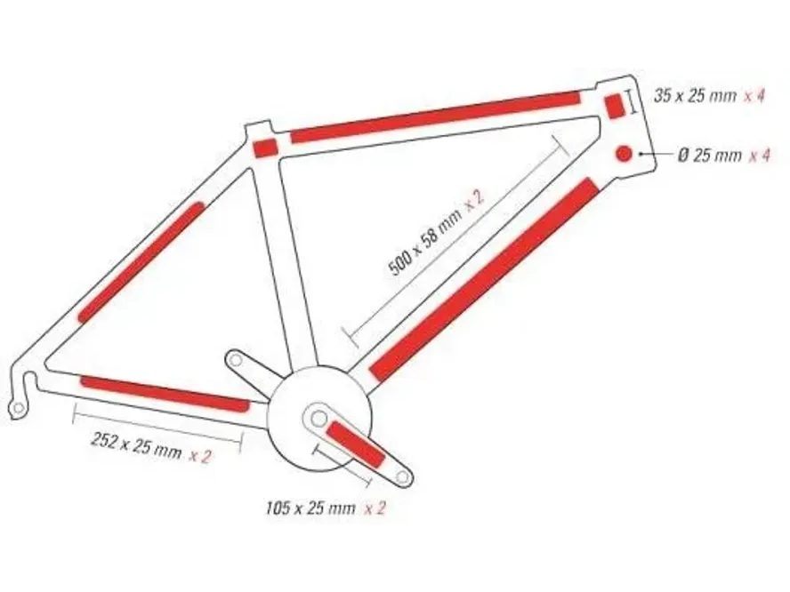 Zefal polep rámu Skin Armor L sada