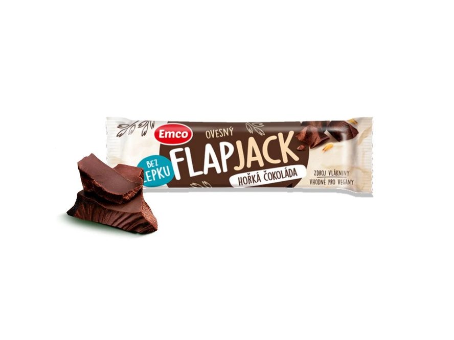 Emco Flapjack hořká čokoláda, 45 g