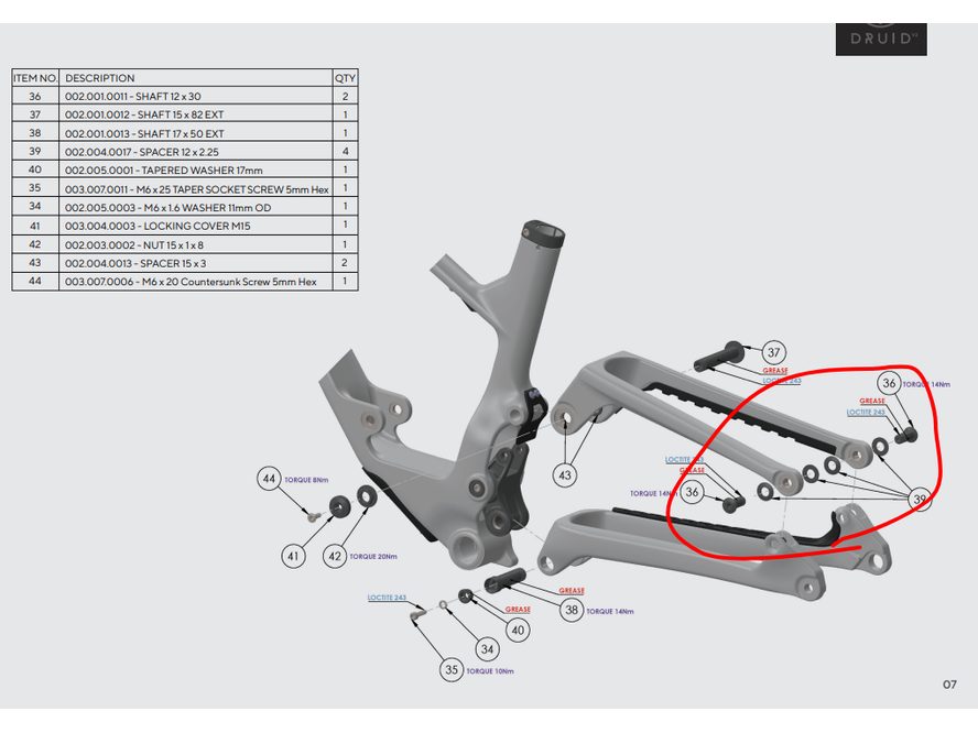Kit Forbidden V2 - sedlová vzpěra