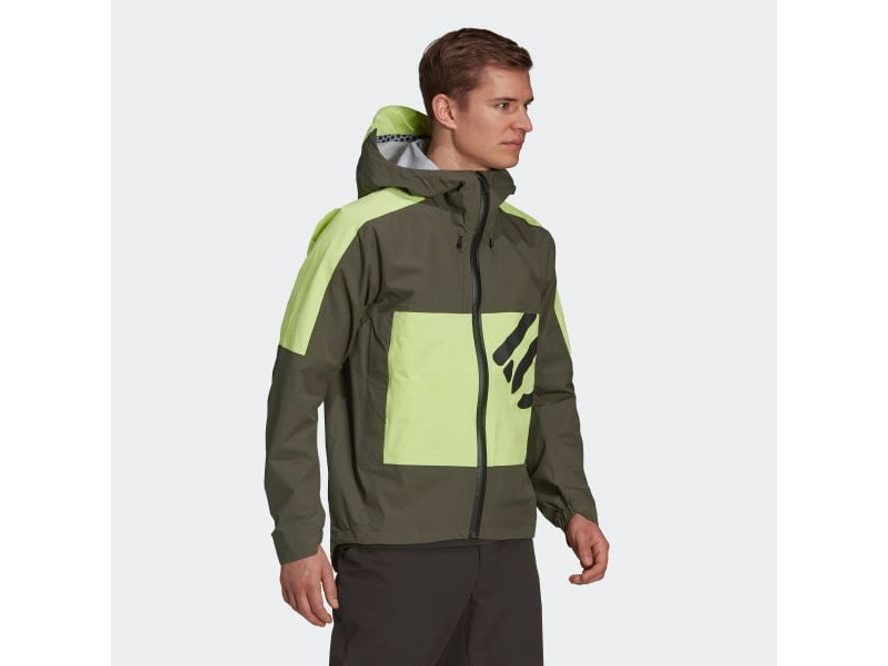 Bunda Fiveten rain jacket (Legend Earth / Pulse Lime)