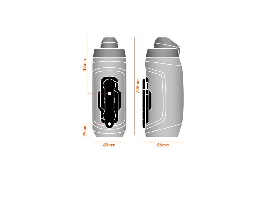 Lahev Fidlock Twist set 590ml (černá)