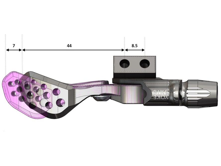 Páčka sedlovky Bikeyoke Triggy Alpha Long