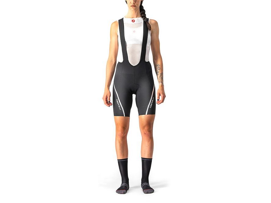 Dámské šortky Castelli Velocissima 3 BIB (black/silver)