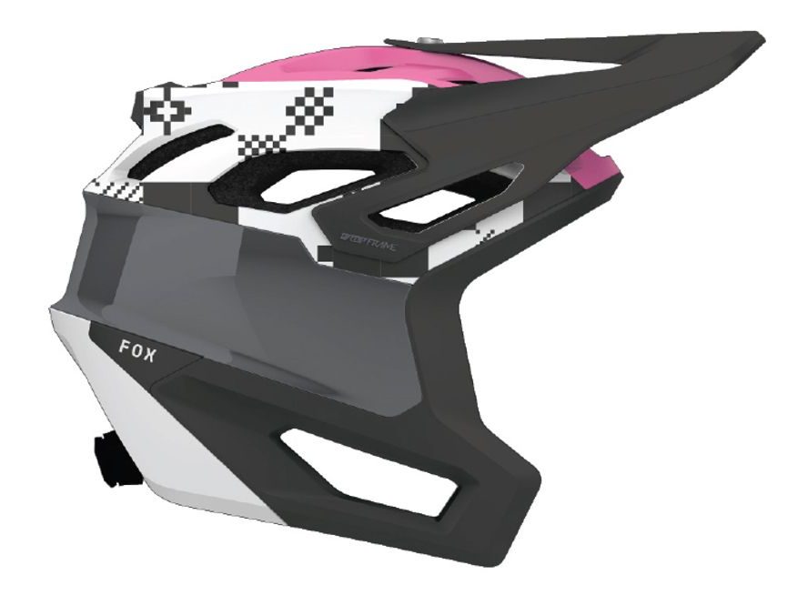 Přilba Fox Dropframe Pro Digi Image (Black/White)
