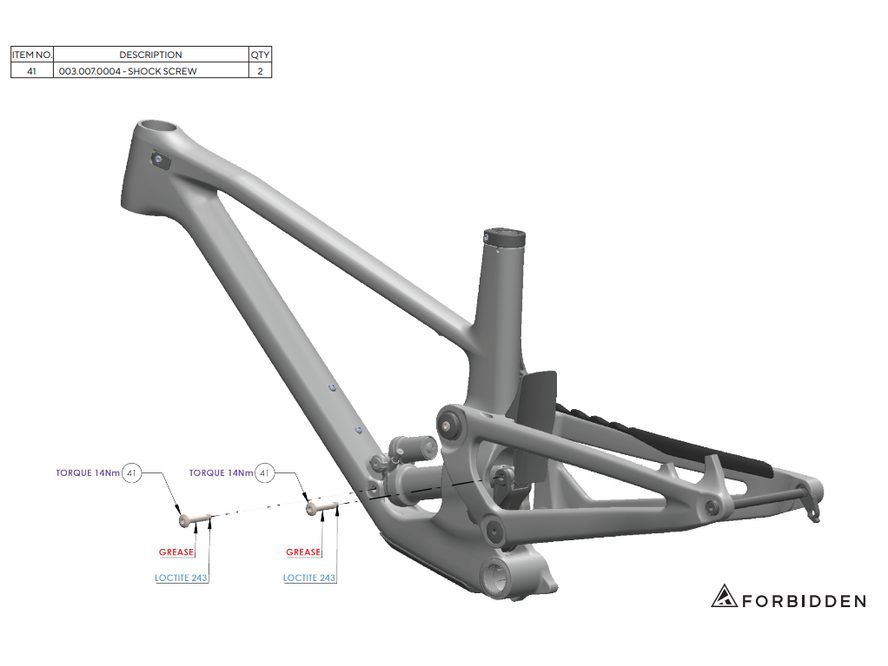Šroub Forbidden 003.007.0004