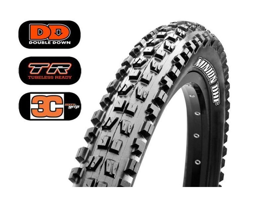 Plášť 27,5" x 2.50WT Maxxis Minion DHF 3C TR DD kevlar