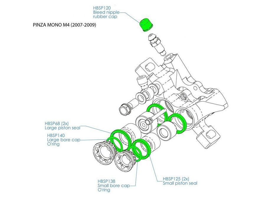 Hope těsnění třmenu V4 HBSP299