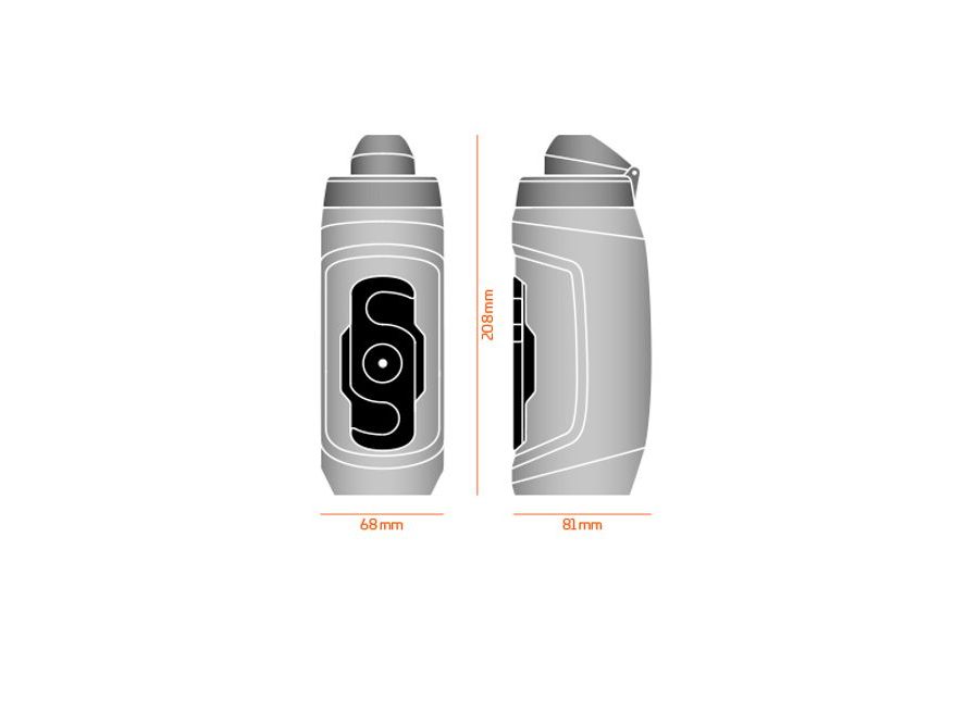 Lahev Fidlock Twist 590ml bez zámku (čirá)