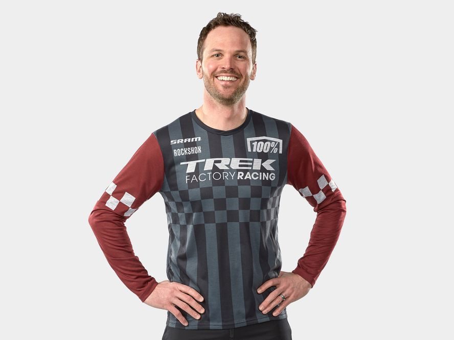 Dres s dlouhým rukávem Trek Factory Racing (šedá/červená)