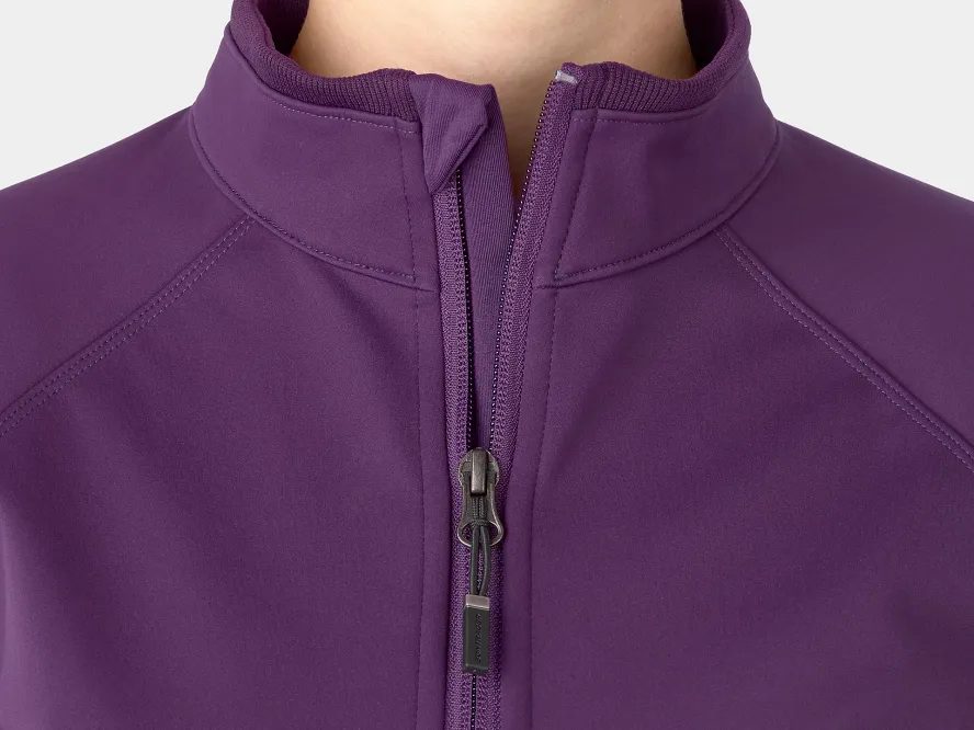 Dámská cyklistická bunda Bontrager Velocis Softshell (Mulberry)